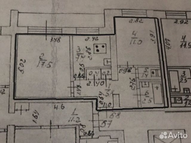 2-к квартира, 47.2 м², 8/9 эт.