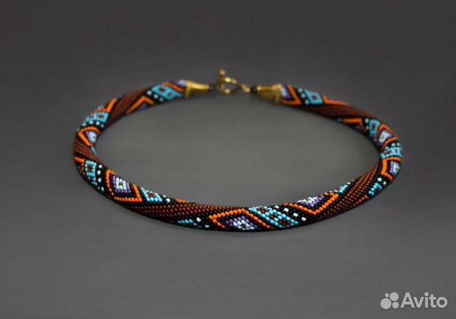 Колье жгут из бисера Багдадская ночь