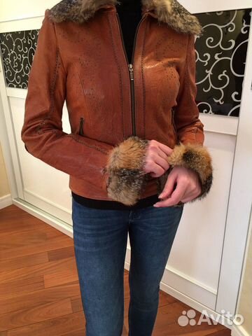 Кожаная куртка 42/44