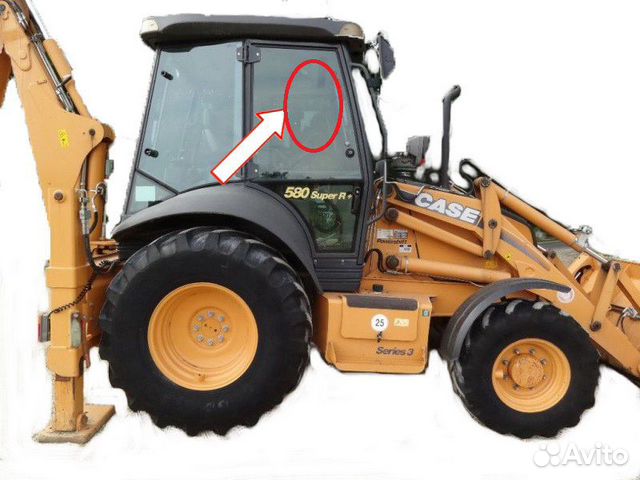 Case 580 SR стекло дверное Case 580 SR стекло дверное
