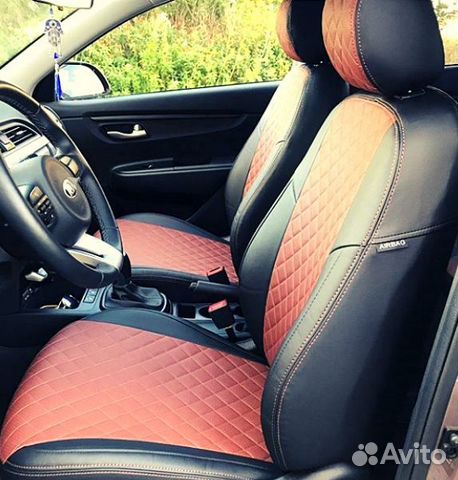 Авточехлы из экокожи для Киа Рио Kia Rio