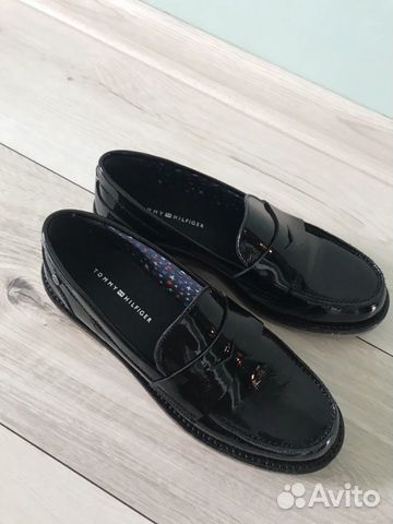 Туфли лоферы Tommy Hilfiger натуральная лаковая ко