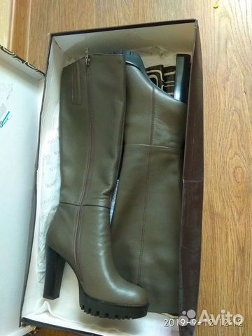 Сапоги новые кожаные
