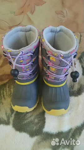 Сапоги утепленные детские 27р