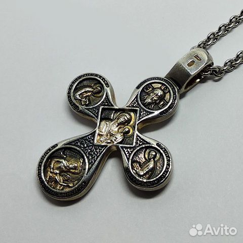 Крест серебряный 925 пробы