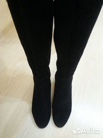 Сапоги р.40 стелька 26 нат.замша Francesco Donni