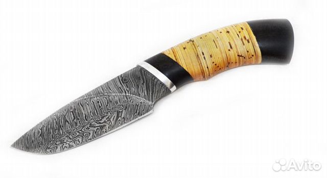 Нож ручной работы из дамасской стали 