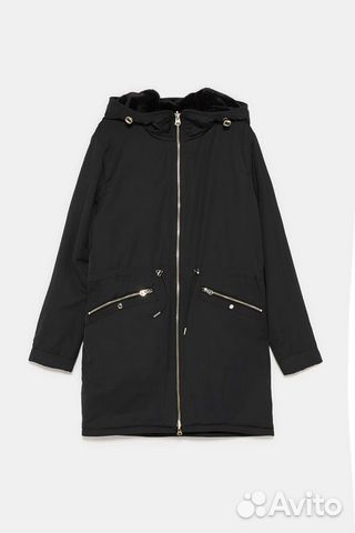 Парка Zara двухсторонняя меховая Парка Zara двухсторонняя меховая