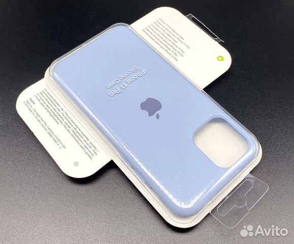 iPhone 11 Pro Silicone Чехол Сиренево-голубой Про iPhone 11 Pro Silicone Чехол Сиренево-голубой Про