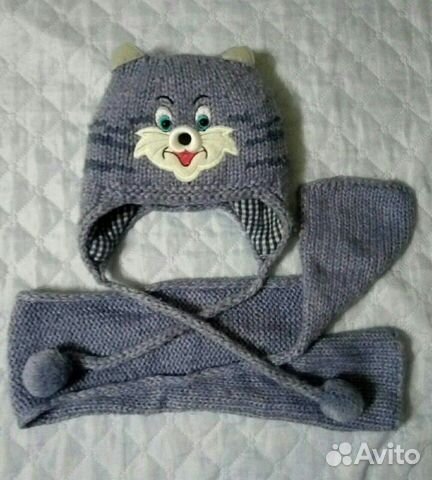 Шарф и шапочка комплект