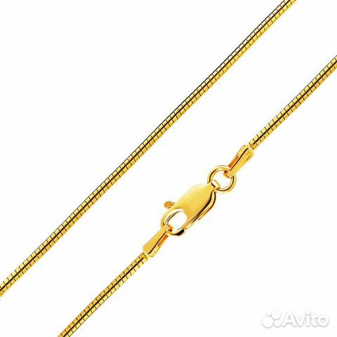 Серебряное женское колье-струна, плетение Снейк, п