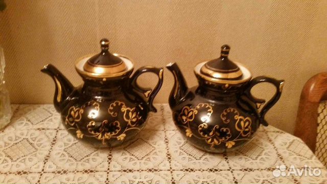Заварочный чайник Гжель, кобальт