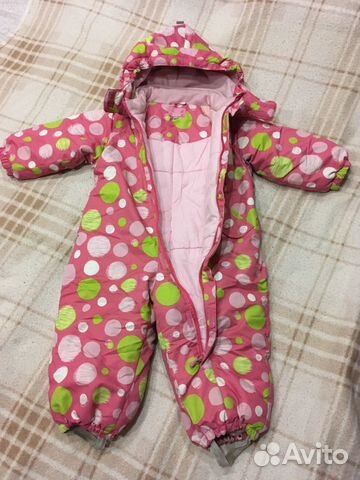 Комбинезон зимний теплый TokkaTribe размер 86см