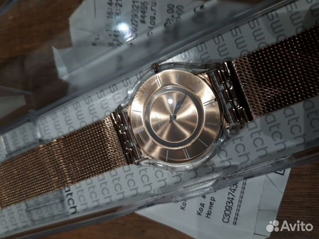 Часы swatch slim skin