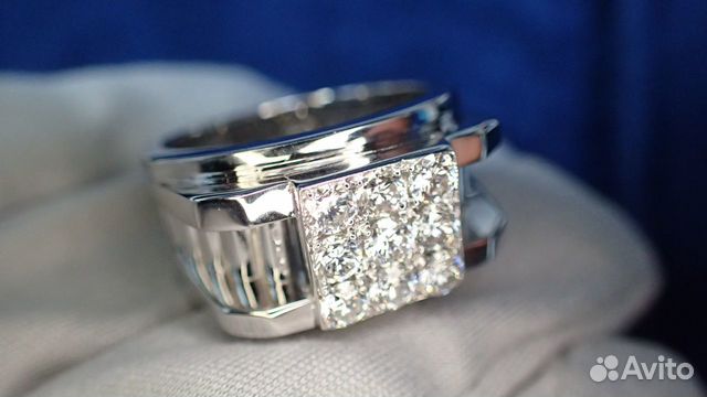 Золотое кольцо с бриллиантами 0.87 карат