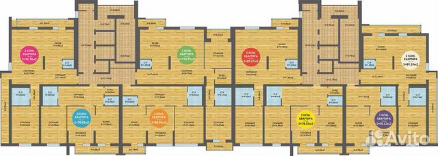 2-к квартира, 89.4 м², 20/25 эт. 2-к квартира, 89.4 м², 20/25 эт.