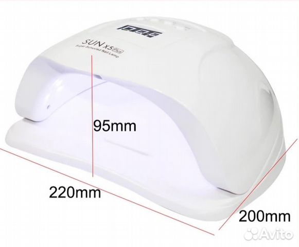 Набор для маникюра с мощной уф led лампой 54w