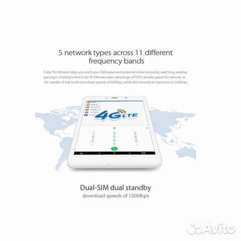 Планшет Cube T8 Ultimate (T8 Plus) новый 4G LTE
