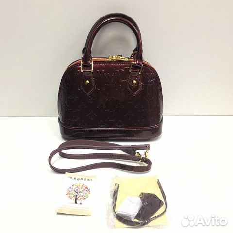Сумка Louis Vuitton Alma Monogram Vernis Амарант