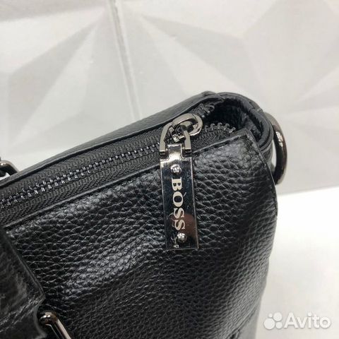 Новая мужская кожаная сумка портфель Hugo Boss Новая мужская кожаная сумка портфель Hugo Boss