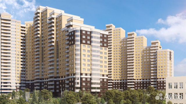2-к квартира, 68.7 м², 2/25 эт.