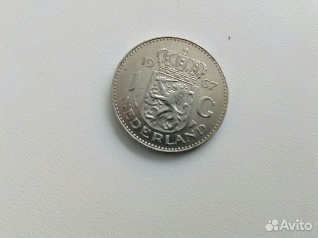 Монета 1 гульден Нидерланды