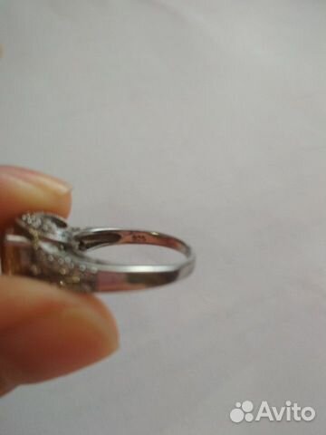 Кольцо серебро с цитрином