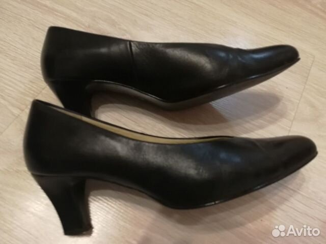 Туфли чёрные нат кожа
