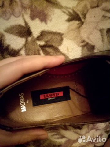 Lloyd мужские полуботинки оксфорды коричневые 44 р