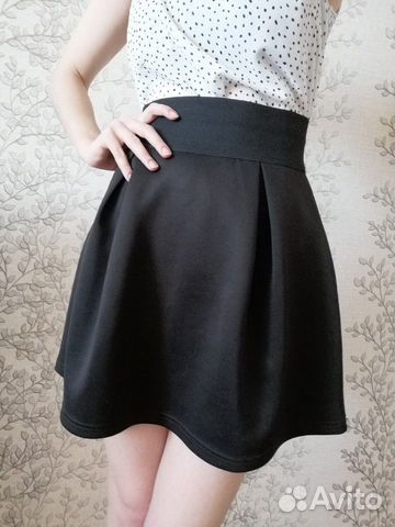 Юбка чёрная школьная Gloria Jeans XS/164