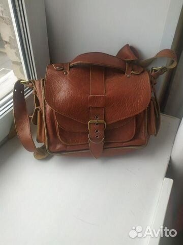 Винтажная кожаная сумка