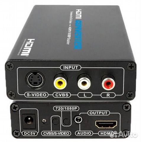 Конвертер AV (S-video) - hdmi от сети 220В