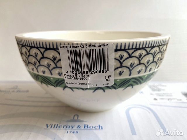 Пиала 0.6L Villeroy & Boch Casale Blu 4186 Пиала 0.6L Villeroy & Boch Casale Blu 4186