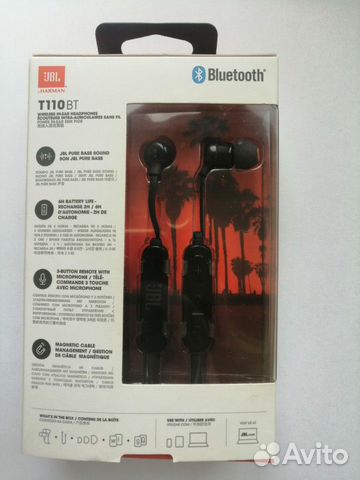 Беспроводные Bluetooth Наушники JBL T110BT Беспроводные Bluetooth Наушники JBL T110BT