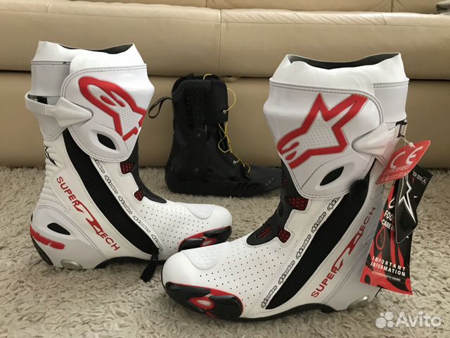 Мотоботы Alpinestars Supertech-R, 45 размер Мотоботы Alpinestars Supertech-R, 45 размер