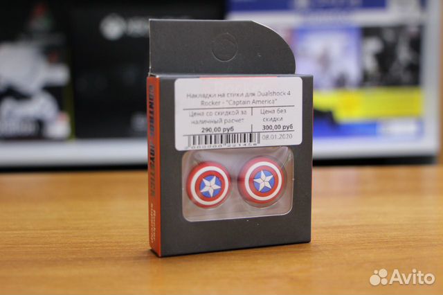 83512003625 Накладки на стики Dualshock 4 Captain America