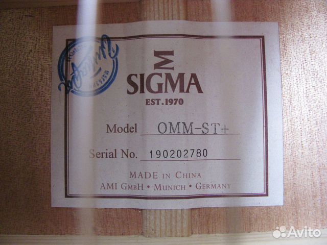 Акустическая гитара Sigma OMM-ST+ Акустическая гитара Sigma OMM-ST+