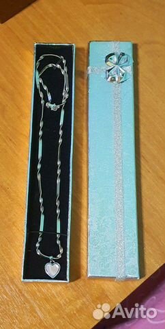 Серебряная цепь колье 50 см алмазная грань