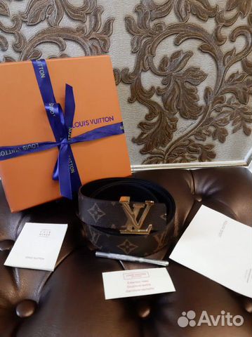 Новый двусторонний ремень Louis Vuitton Monogram Новый двусторонний ремень Louis Vuitton Monogram