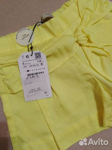 Новые шорты Zara 6 лет /116 см