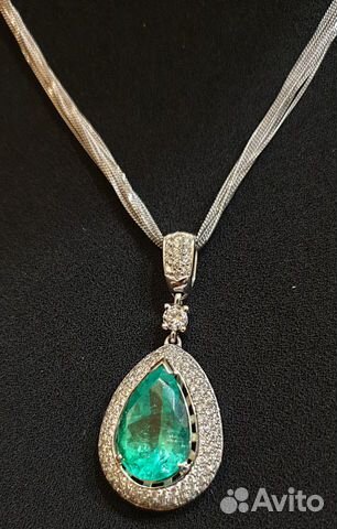 Подвеска с изумрудом 7.00ct