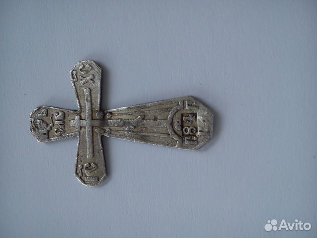Крест серебро 84