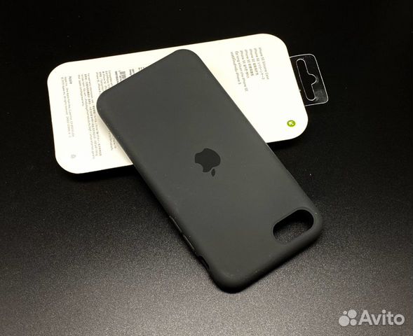 iPhone Se 2020 8 7 Silicone Case Черный Оригинал