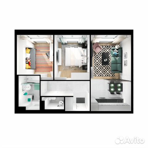 2-к квартира, 53.1 м², 15/15 эт.