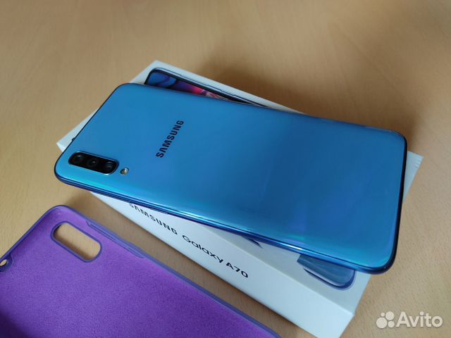 Смартфон Samsung galaxy a70 6/128gb blue/синий