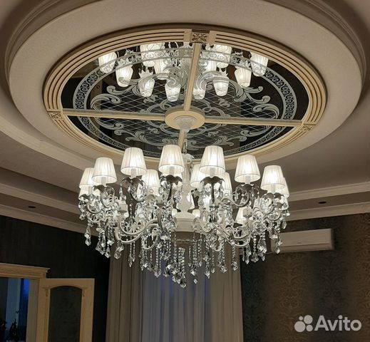 Установка люстр,бра,светильников
