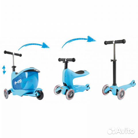 Самокат Mini Micro2go deluxe 3 в 1