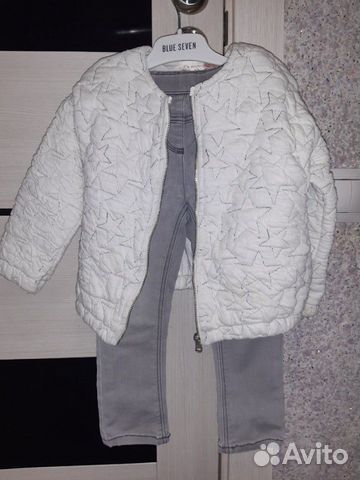 Бомбер Zara + джинсы next