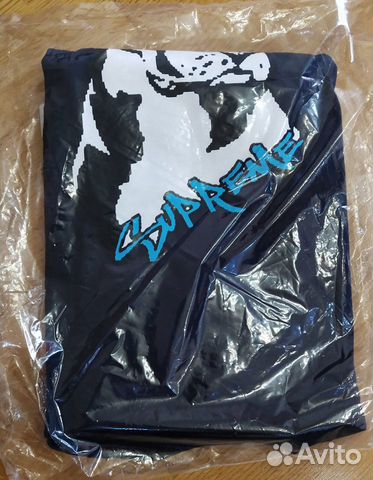 Футболка Supreme Pitbul Tee Navy размер М