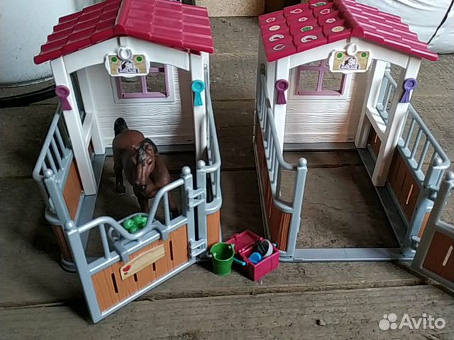 Schleich стойла, мойка, лошадь